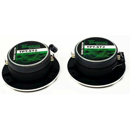 2 x Timpano TPT-ST2 4" Super Loud Tweeters 240 Watts Chrome, 1" Voice Coil Pair - TuracellUSA