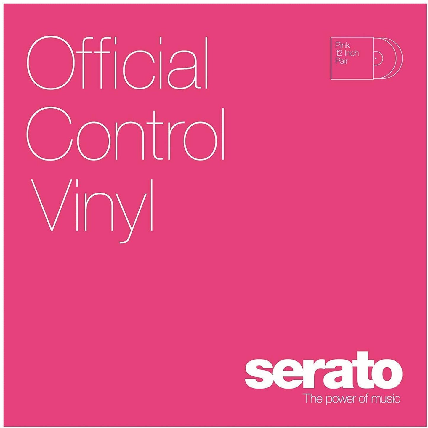 SCV-PS-PNK-OV Serato 12" Control Vinyl (Pair/Pink) BRAND NEW - TuracellUSA