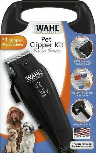 9160-210 WAHL 10Pc Pet Hair Fur Trimmer Dog Cut Clipper Grooming Kit Basic - TuracellUSA