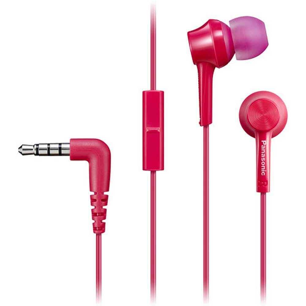 Panasonic RP-TCM115 In-Ear Headphones w/Mic and Remote 9mm Assorted Colors - TuracellUSA
