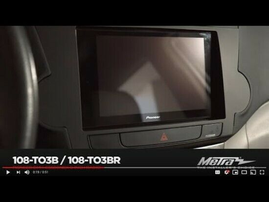 Metra 108-TO3BR FOR Toyota Highlander 2008-2012 (W/O NAV) - Pioneer 8-Inch Radio - TuracellUSA