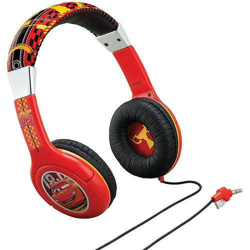 Disney Pixar Cars 2 Street Beat Headphones Over Ear Black/Red NEW! (CR140) - TuracellUSA