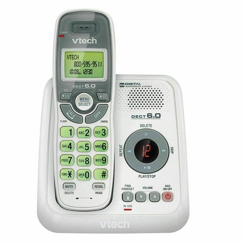 CS6124 VTECH Cordless Phone With Caller ID & Digital Answering Machine NEW - TuracellUSA