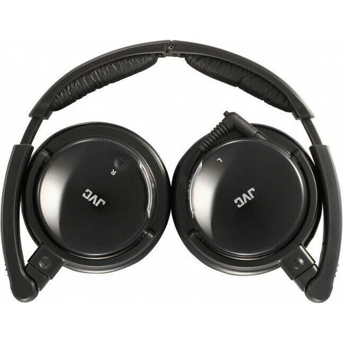 JVC-HANC120 Noise-Canceling Headphones with Retractable Cord BRAND NEW (Black) - TuracellUSA