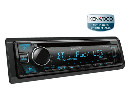 Kenwood KDC-BT378U Car CD Receiver 1-DIN Bluetooth Alexa Built-In USB, AUX In