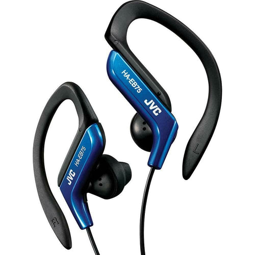 JVC HA-EB75 Sports Ear-Clip Headphones Assorted Colors Blue,Black Silver New! - TuracellUSA