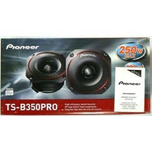 4 Pioneer TSB350PRO 3-1/2" High Efficiency PRO Series Car Bullet Tweeters speakr - TuracellUSA