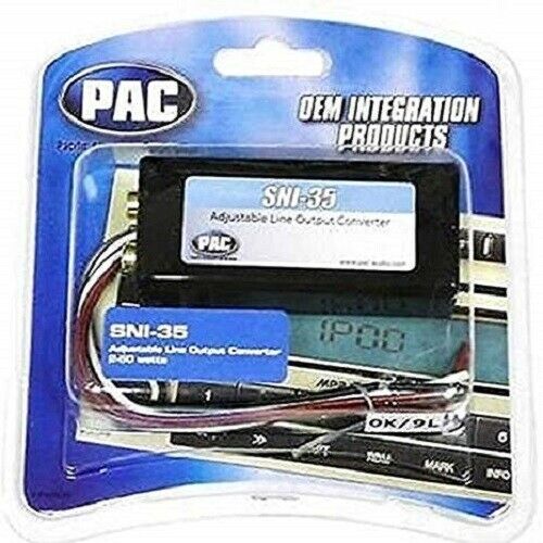 PAC SNI-35 Adjustable Line Out Converter with 2 - 50 Watts per Channel BRAND NEW - TuracellUSA
