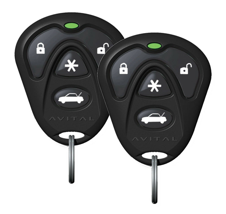 Avital 4105L Remote Start Keyless Entry 1500 Ft Two 4-Button Remotes D2D NEW - TuracellUSA