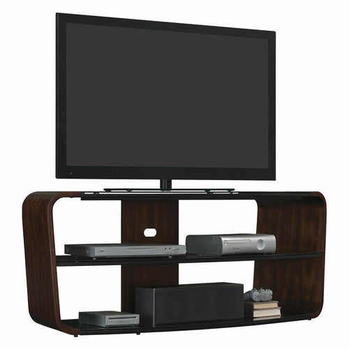 TC567301C248 BELLO 56" Tv Stand Blk Glass Cherry NEW - TuracellUSA