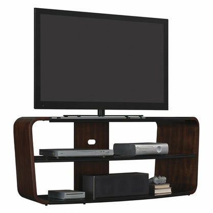 TC567301C248 BELLO 56" Tv Stand Blk Glass Cherry NEW - TuracellUSA