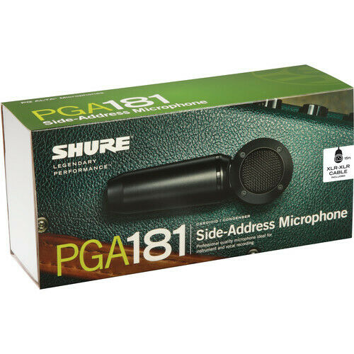 PGA181XLR Shure Side-Address Condenser Microphone (XLR Cable) BRAND NEW - TuracellUSA