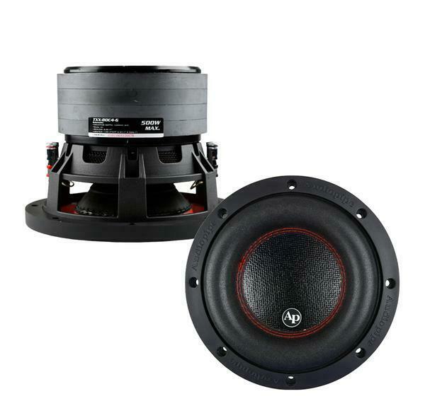 TXX-BDC4-6 AUDIOPIPE 6.5" 500W Subwoofer Quad Stack NEW - TuracellUSA