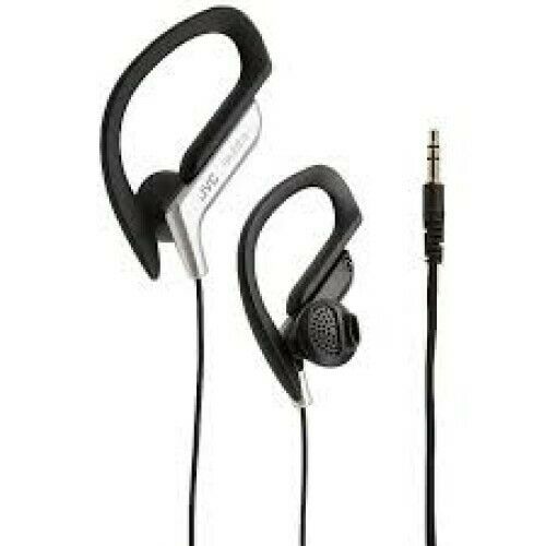 JVC Haeb75S Sport Clip Headphone Silver, Earbuds, In-Ear NEW! FAST SHIPPING - TuracellUSA