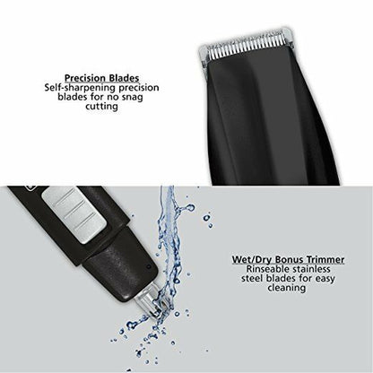 55371801 Wahl Cordless Battery Beard Mustache Trimmer Hair Shaver Groomer New - TuracellUSA