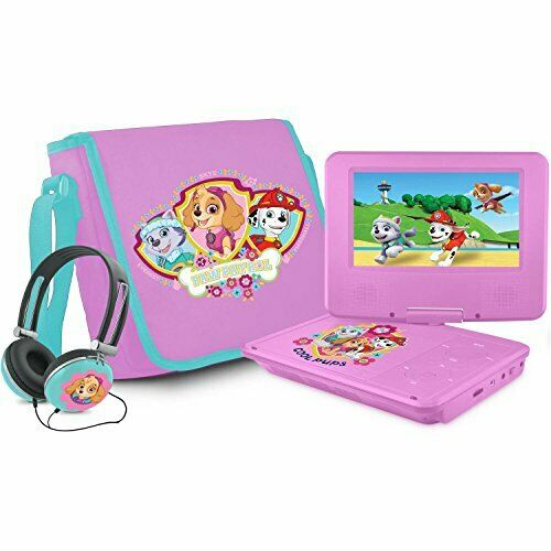 NKGR6512 Ematic Paw Patrol 7" Portable DVD Player with Carrying Bag Headphones - TuracellUSA