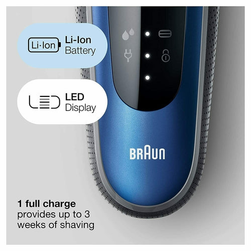 6020s BRAUN SensoFlex Electric Shaver Precision Trimmer Rechargeable Wet & Dry - TuracellUSA