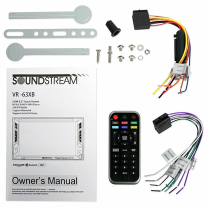 SOUNDSTREAM VR-63XB 6.2" TV CD DVD USB AUX BLUETOOTH SIRIUS XMREAD NEW WARRANTY - TuracellUSA