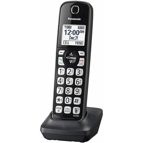 KXTGDA51M Panasonic Dect 6.0 Digital Additional Cordless Metallic Black Handset - TuracellUSA