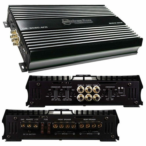 American Bass DB90804FR 4 Channel Class A/B Car Ampilfier 900 Watts Max - TuracellUSA