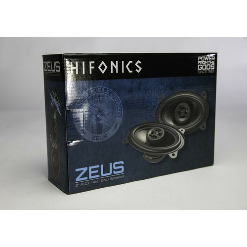 4 Hifonics ZS46CX 200W 4" x 6" Zeus Series 2-Way Coaxial Car Stereo Speakers NEW - TuracellUSA