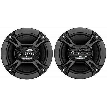 Soundstorm SSL EX365 6.5 Inch 150W 3-Way Car Coaxial Audio Black Speakers (Pair) - TuracellUSA