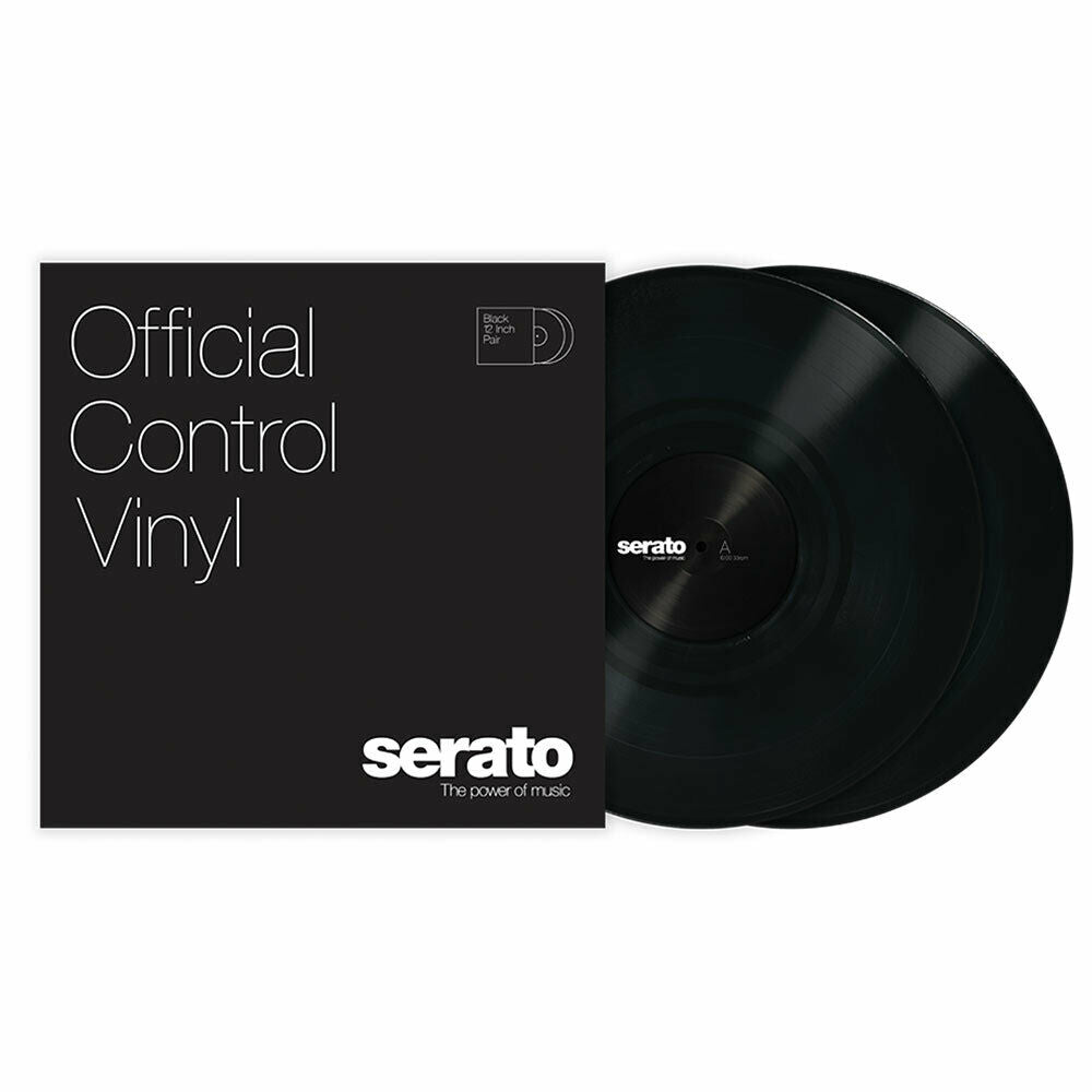 SCV-PS-BLK-OJ Serato 12" Control Vinyl (Pair, Black) BRAND NEW - TuracellUSA