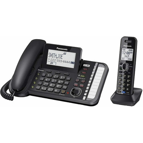 KXTG9581B Panasonic 2-Line Corded/Cordless Phone System with 1 Handset NEW - TuracellUSA