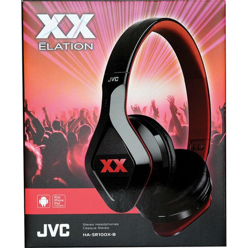JVC HA-SR100X Black XX Headband Headsets On Ear with Remote & Mic - TuracellUSA