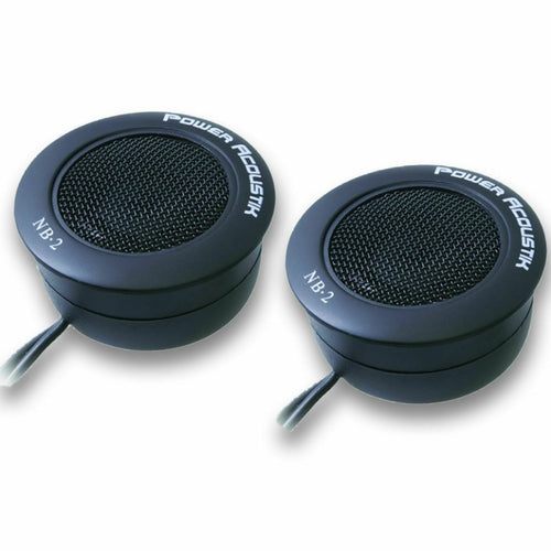 4 -POWER ACOUSTIK NB-2 1" 200W FLUSH-MOUNT CAR DOME TWEETERS BUILT IN CROSSOVER - TuracellUSA