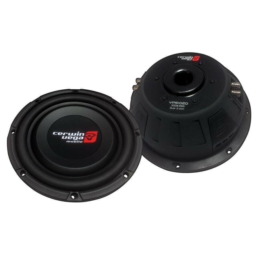 VPS102D Cerwin Vega – 10″ Dual 2 Ohm Vega Pro Shallow Series Subwoofer BRAND NEW - TuracellUSA