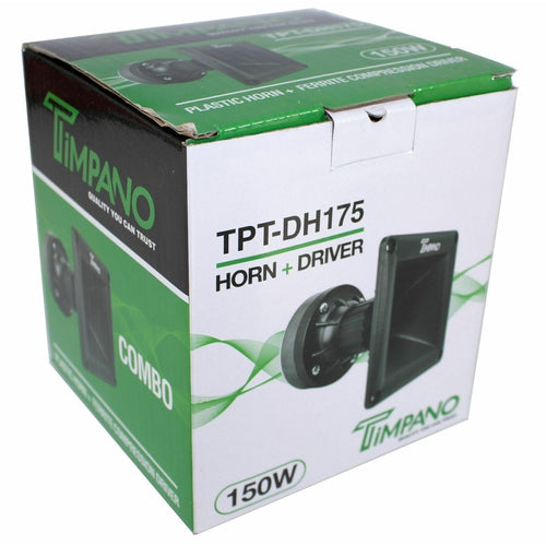 2 Timpano TPT-DH175 150W Per 1" Ferrite Compression Horn Drivers 8 Ohm Car Audio - TuracellUSA