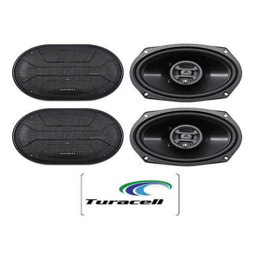 4 Hifonics ZS693 6x9" 1600 Watt Car Audio Coaxial Speakers FAST SHIPPING - TuracellUSA