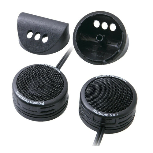 4 POWER ACOUSTIK NB-1 1" SURFACE ANGLE MICRO DOME TWEETERS NIOBIUM MAGNETS 200 W - TuracellUSA