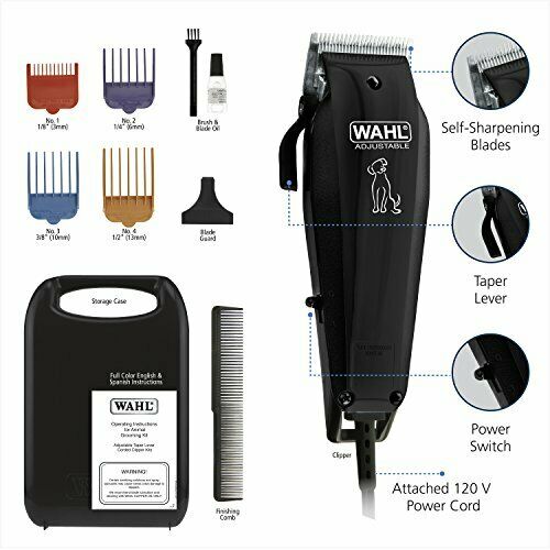 9160-210 WAHL 10Pc Pet Hair Fur Trimmer Dog Cut Clipper Grooming Kit Basic - TuracellUSA