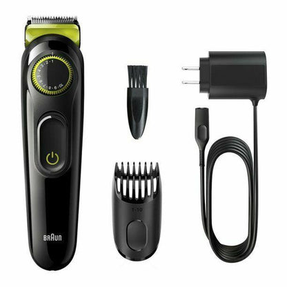 BT3221 BRAUN Mens Rechargeable Beard Trimmer Hair Clipper with SmartPlug - TuracellUSA