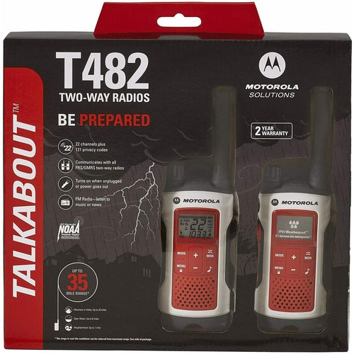 T482 Motorola Emergency Preparedness Rechargeable Two Pack NEW - TuracellUSA