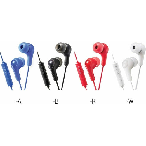 JVC-HAFX7 Gumy Blue Gamer Earbuds with Microphone Comfort fit BRAND NEW RETAIL - TuracellUSA