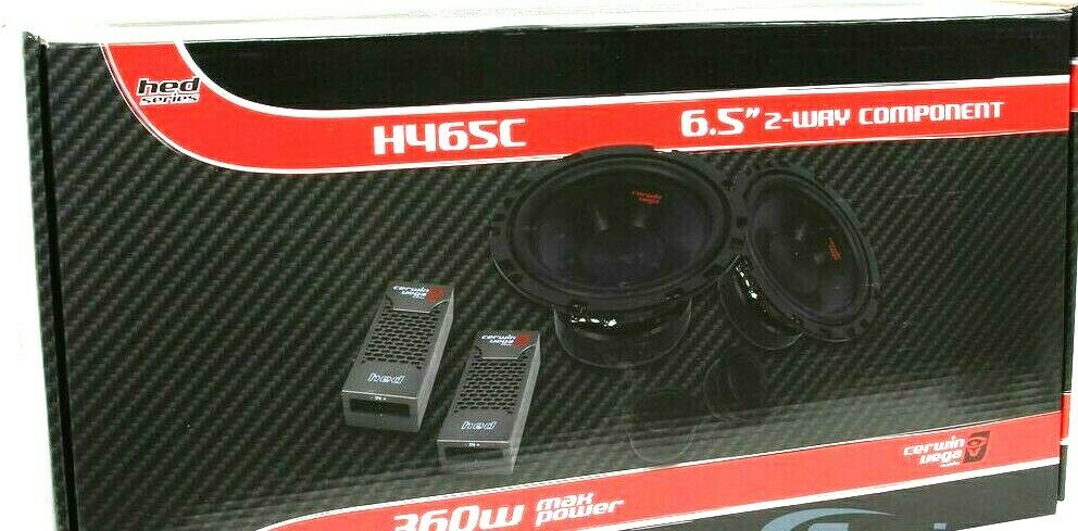 H465C Cerwin Vega 6.5" HED Series Component Car Speakers BRAND NEW - TuracellUSA
