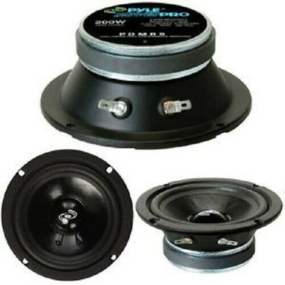 PYLE Pro PDMR5 5" 200W Car DJ/Home Mid Bass MidRange Speaker Driver Audio NEW - TuracellUSA