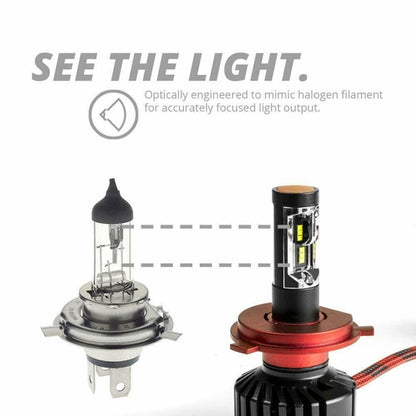 XKGLOW H11 / H8 / H9 LITE Series LED Headlight Conversion Kit - Replacement Head - TuracellUSA