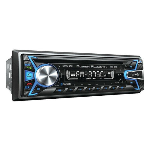 POWER ACOUSTIK PCD-51B Single DIN Bluetooth CD/AM/FM/Digital Media Car Stereo - TuracellUSA