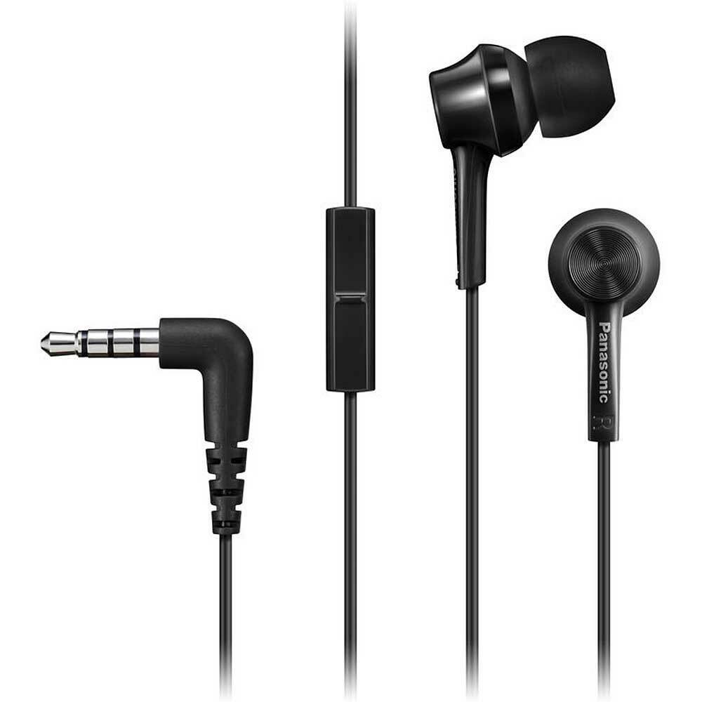 Panasonic RP-TCM115 In-Ear Headphones w/Mic and Remote 9mm Assorted Colors - TuracellUSA