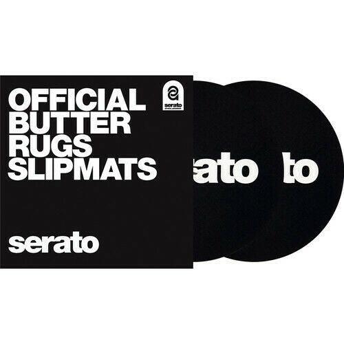 OSA-SM-BLK-B7 7" Serato Butter Rug Slipmat (Black w/White letter) BRAND NEW - TuracellUSA