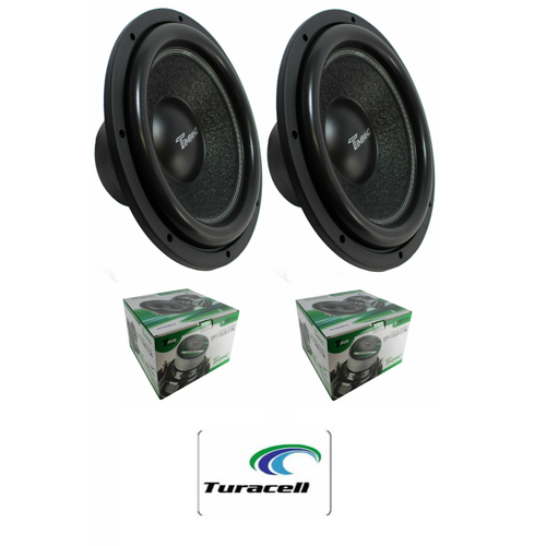 2 x 12" Subwoofer 1600W 4 Ohm DVC Pro Car Audio Bass Timpano TPT-TSUB12 D4 - TuracellUSA