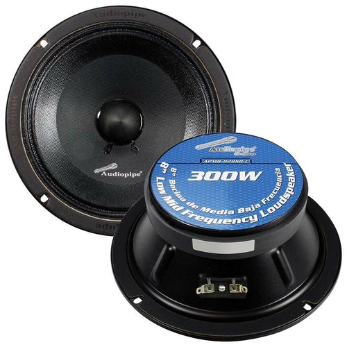 Audiopipe APMB838SBC Mid Range 8" Speaker 300W Max 3" Mounting Depth 1 Unit NEW! - TuracellUSA