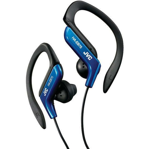 JVC Sports Ear-Clip Headphones, Blue HAEB75A - TuracellUSA