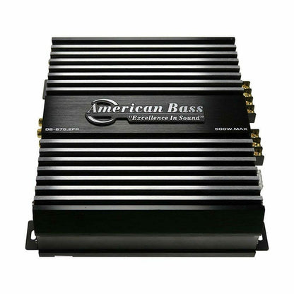 American Bass DB6752FR 2 Channel Class A/B Car Ampilfier 500 Watts Max NEW! - TuracellUSA