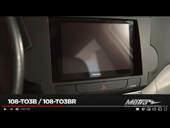 Metra 108-TO3B FOR Toyota Highlander 2008-2012 (W/O NAV) - Pioneer 8-Inch Radio - TuracellUSA