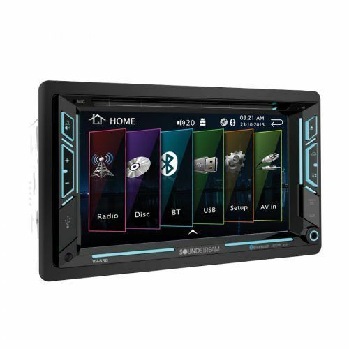 NEW Soundstream Double 2 DIN VR-63B DVD/CD/MP3 Player 6.2" LCD Bluetooth USB SD - TuracellUSA